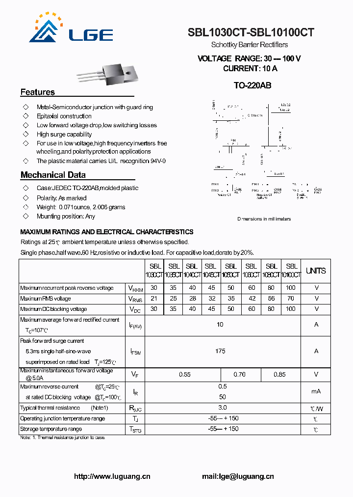 SBL1080CT_4534643.PDF Datasheet