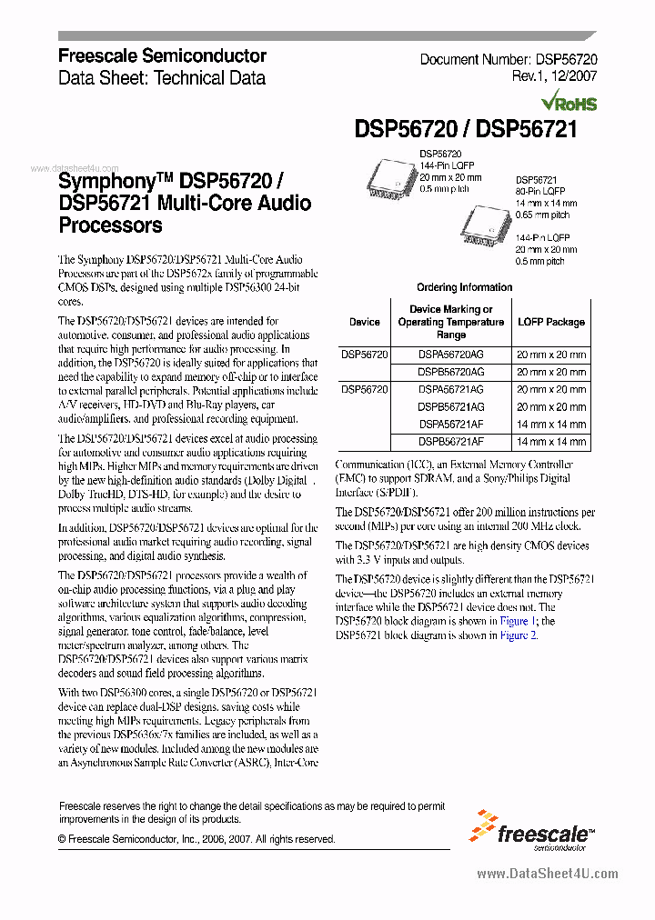 DSP56720_4540947.PDF Datasheet