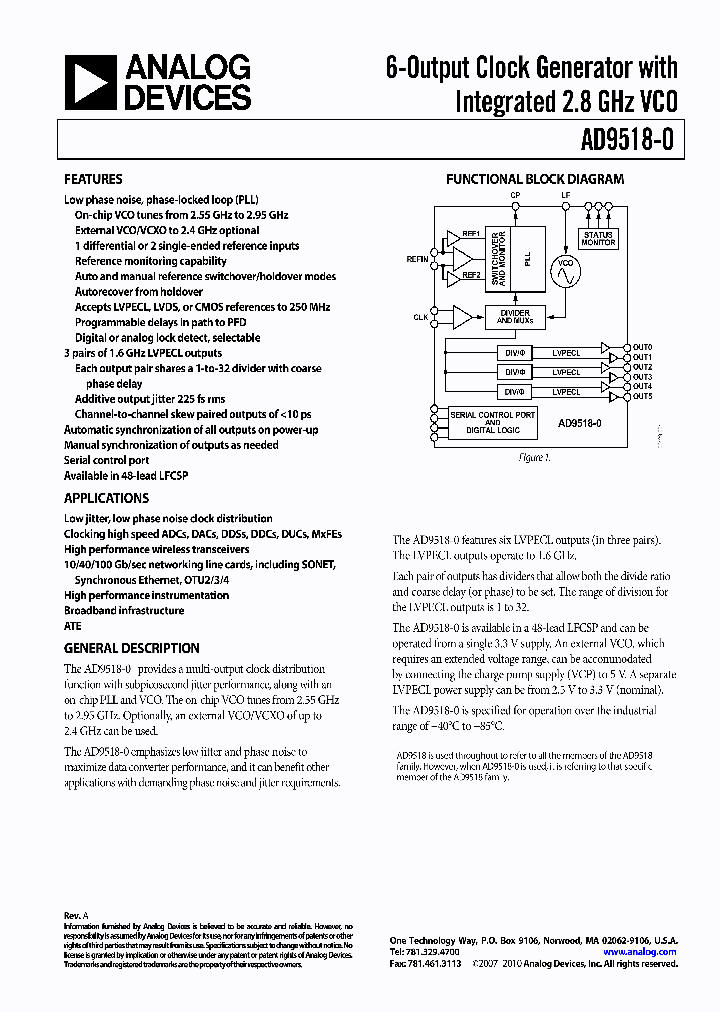 AD9518-0BCPZ-REEL7_4555640.PDF Datasheet