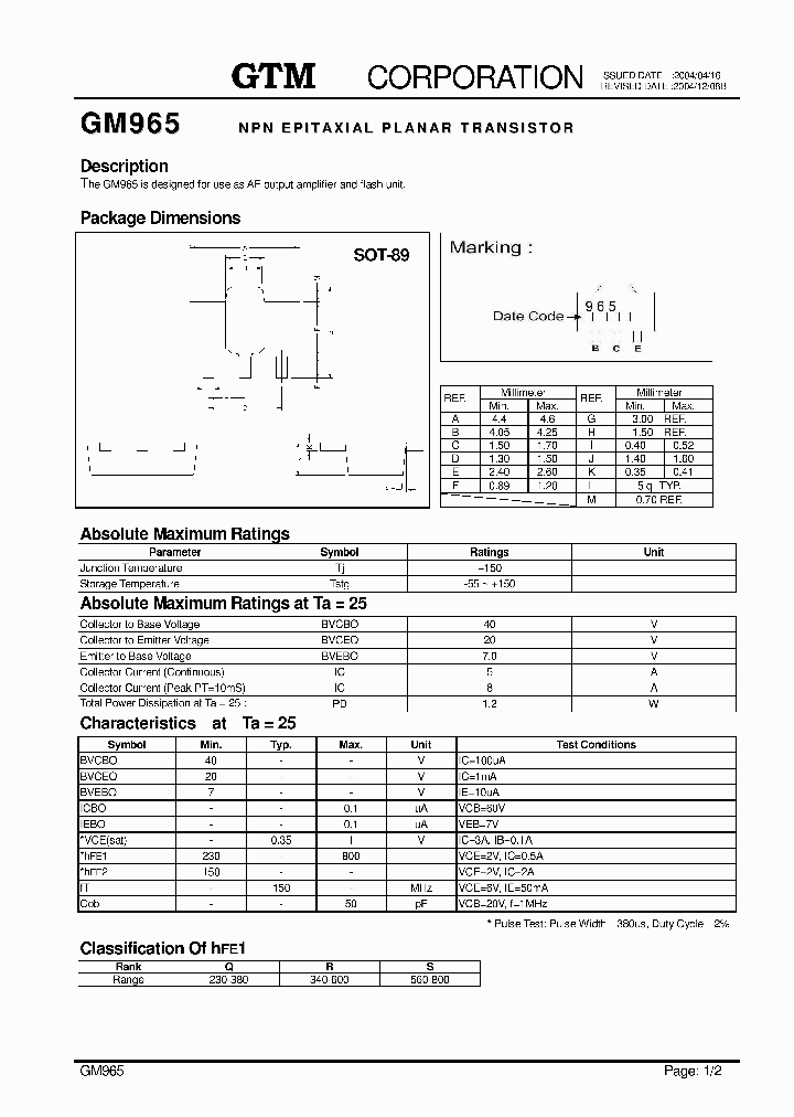 GM965_4570072.PDF Datasheet