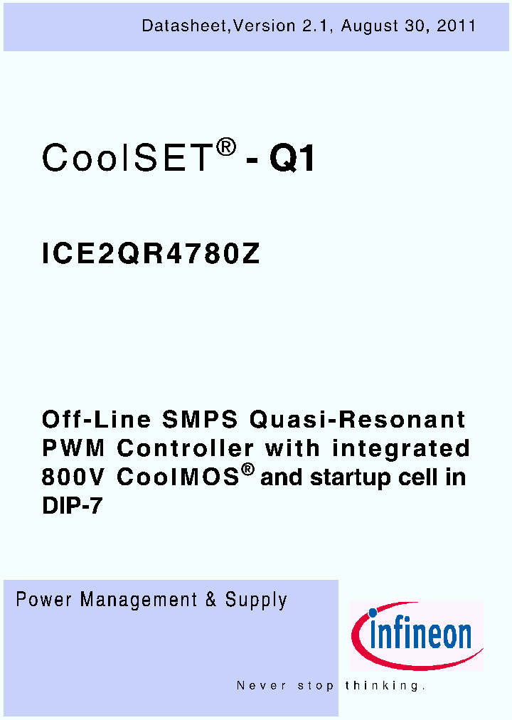 ICE2QR4780Z_4582419.PDF Datasheet