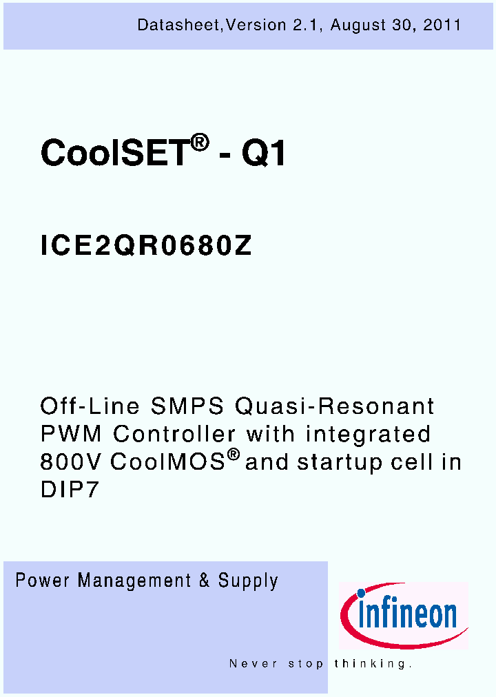 ICE2QR0680Z_4582414.PDF Datasheet