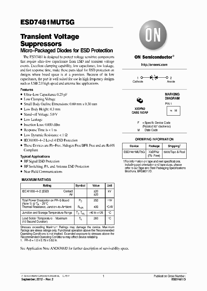 ESD7481MUT5G_4585691.PDF Datasheet