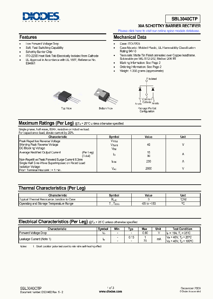 SBL3040CTP_4588863.PDF Datasheet