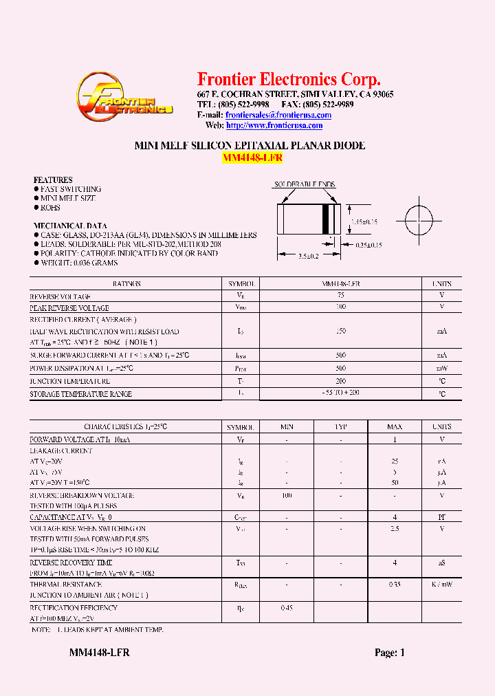 MM4148-LFR_4595799.PDF Datasheet