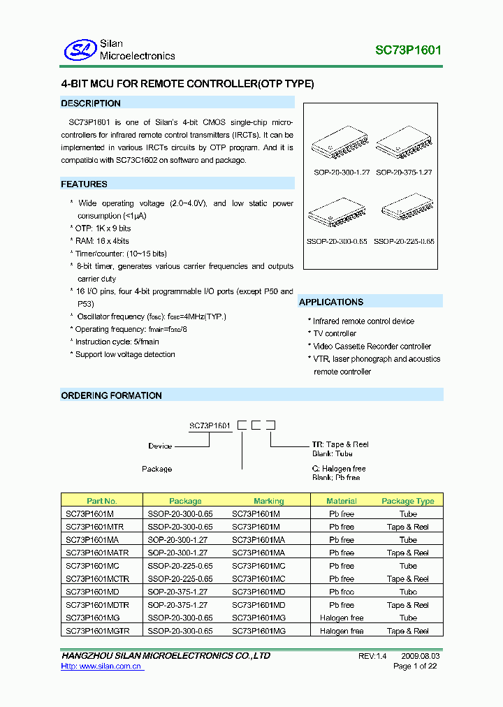 SC73P1601_4600745.PDF Datasheet