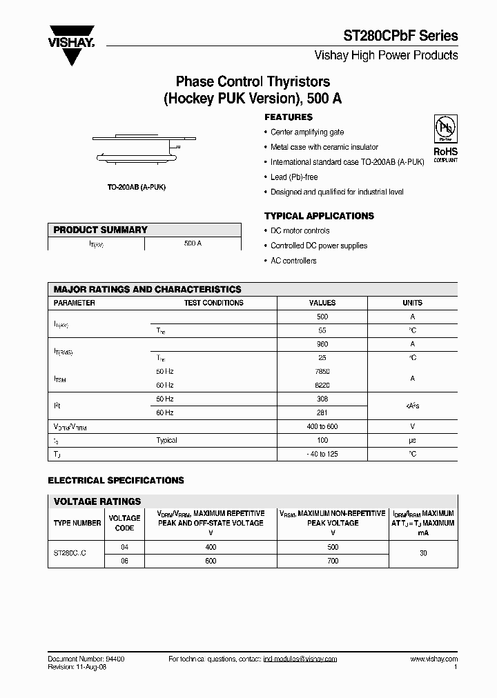 ST280C04C0LPBF_4600883.PDF Datasheet