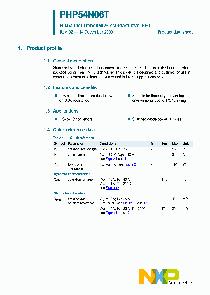 PHP54N06T_4601335.PDF Datasheet