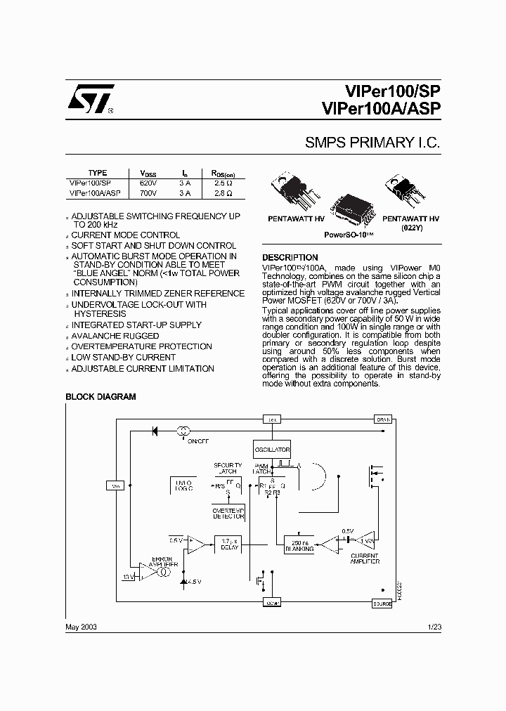VIPER100SP_4604105.PDF Datasheet
