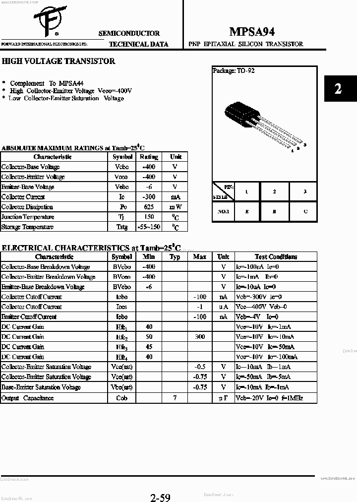 MPSA94_4605869.PDF Datasheet