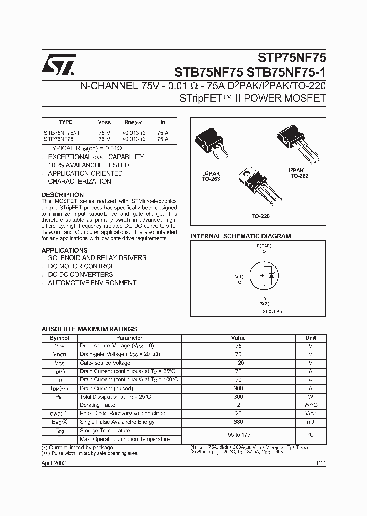 STB75NF75-1_4606973.PDF Datasheet