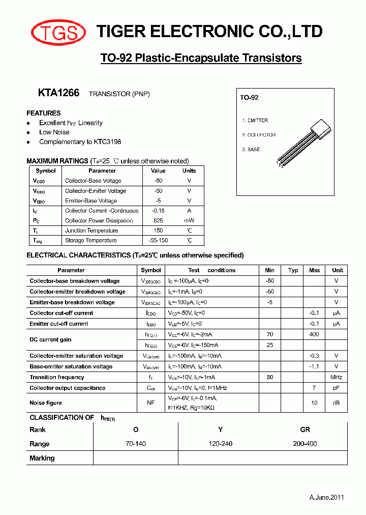 KTA1266_4611036.PDF Datasheet