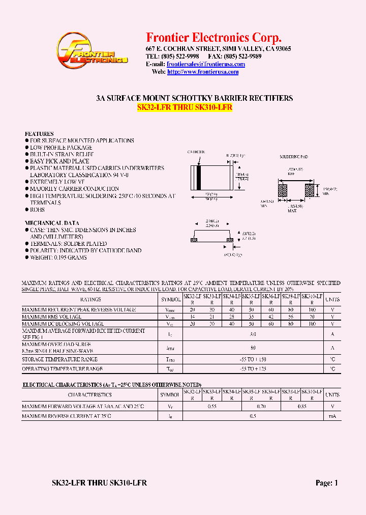 SK310-LFR_4613293.PDF Datasheet