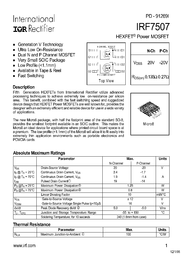 IRF7507TR_4614363.PDF Datasheet
