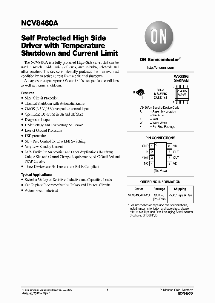 NCV8460A_4619337.PDF Datasheet