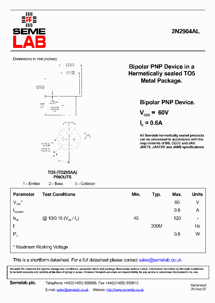 2N2904AL_4622308.PDF Datasheet