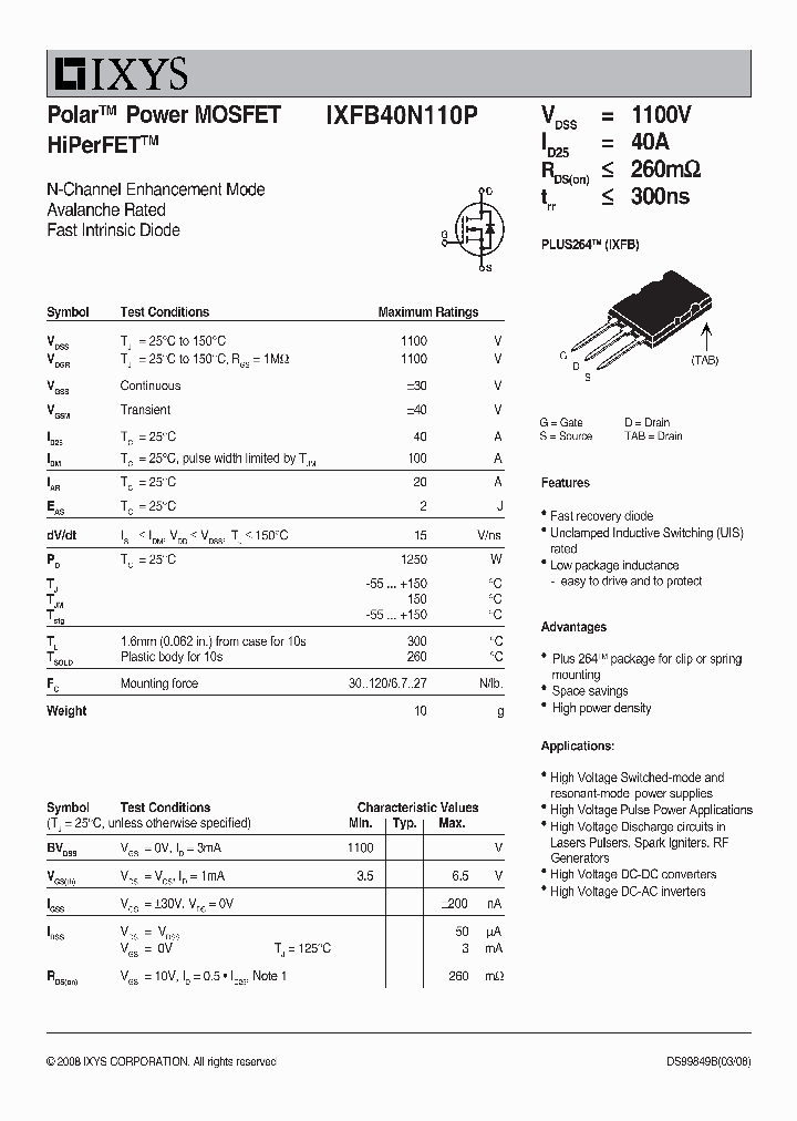 IXFB40N110P_4622896.PDF Datasheet