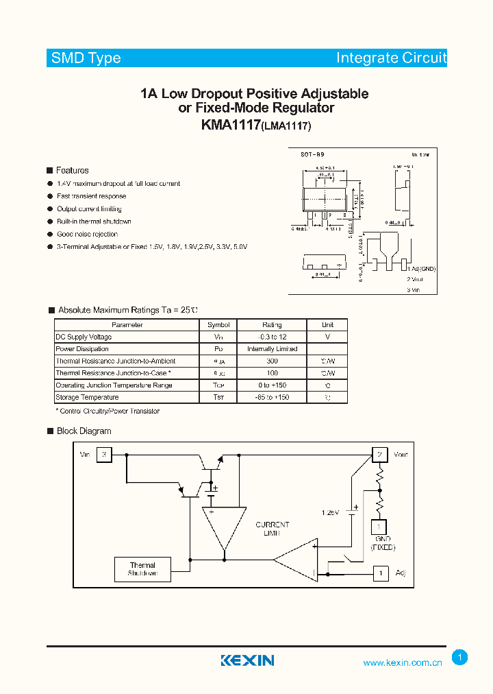 KMA1117_4634498.PDF Datasheet