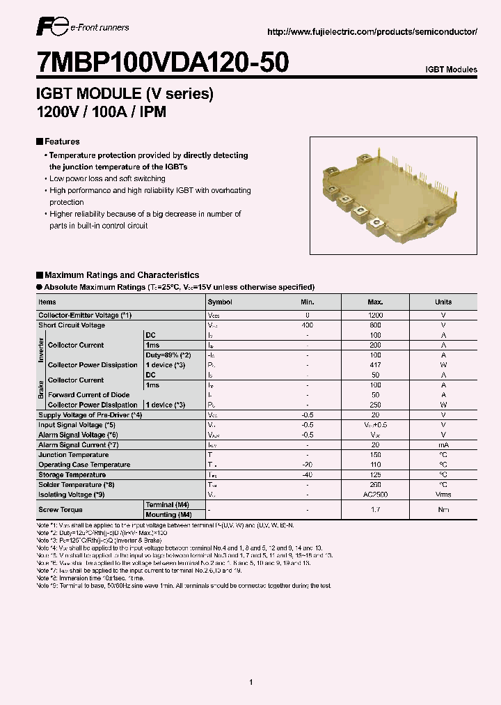 7MBP100VDA120-50_4637511.PDF Datasheet