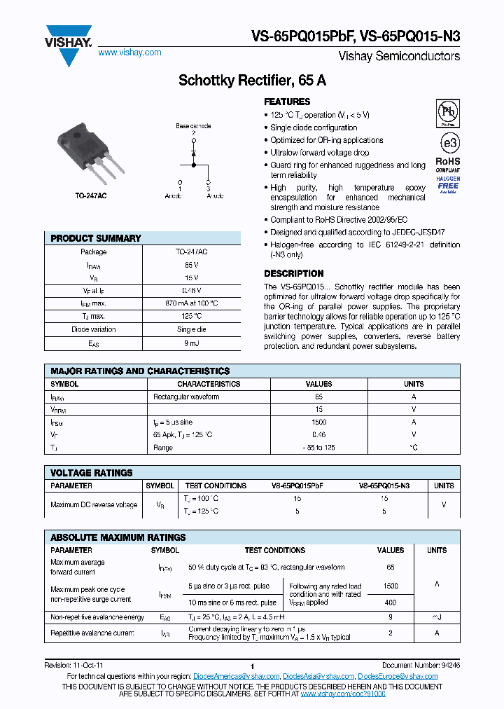 65PQ015-N3_4640441.PDF Datasheet