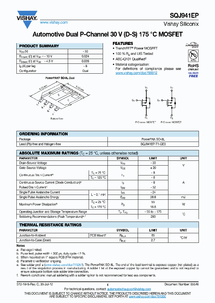 SQJ941EP_4650860.PDF Datasheet