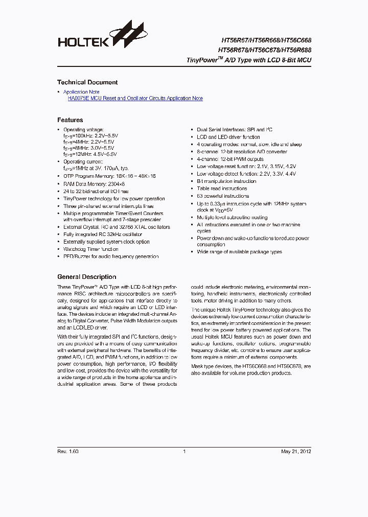 HT56R67812_4658279.PDF Datasheet