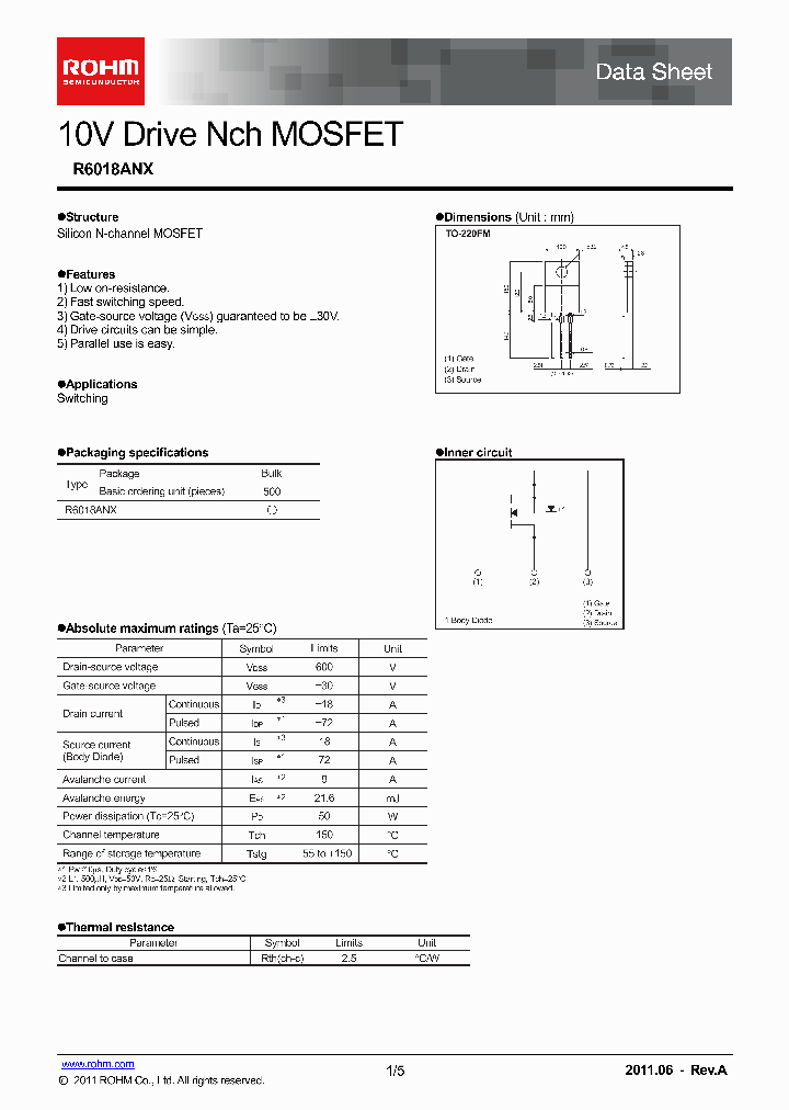 R6018ANX_4660154.PDF Datasheet