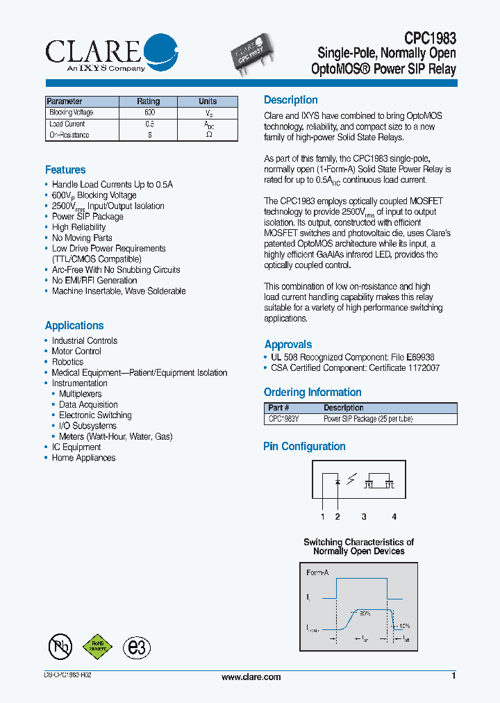 CPC1983Y_4663858.PDF Datasheet