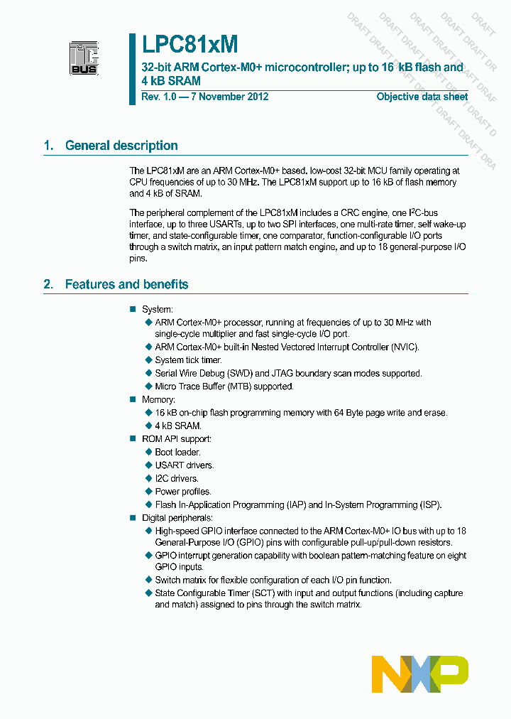 LPC812M101FDH20_4666590.PDF Datasheet