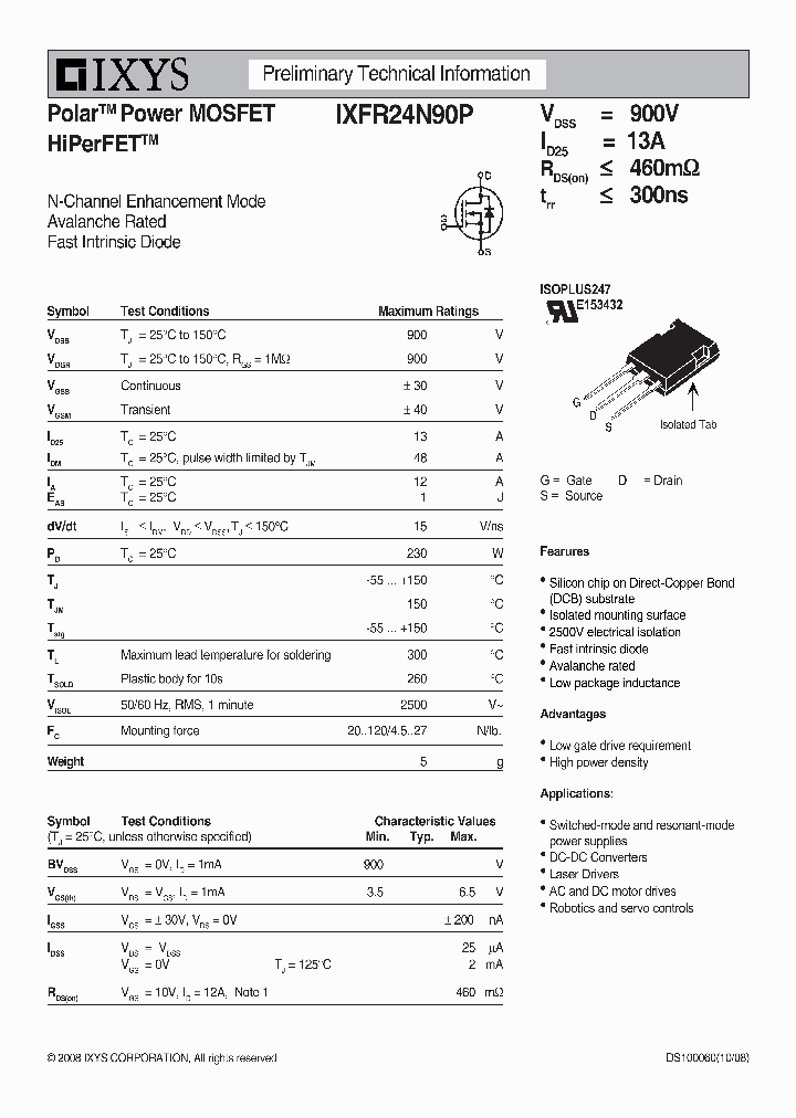 IXFR24N90P_4673727.PDF Datasheet