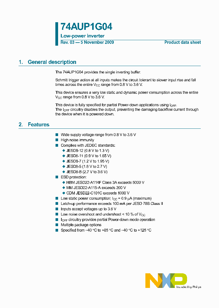 74AUP1G04GV_4679531.PDF Datasheet