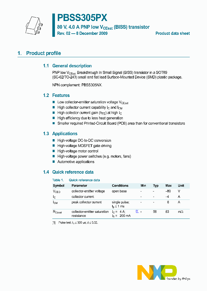 PBSS305PX_4682081.PDF Datasheet