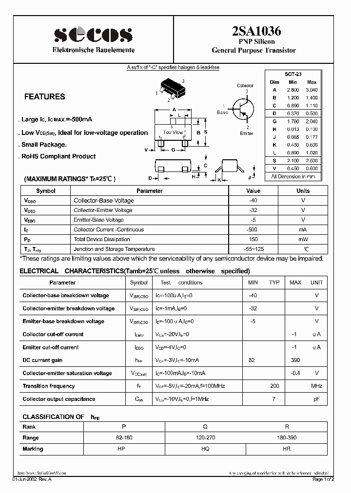 2SA1036_4684005.PDF Datasheet