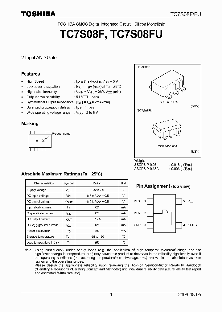 TC7S08FU09_4690546.PDF Datasheet