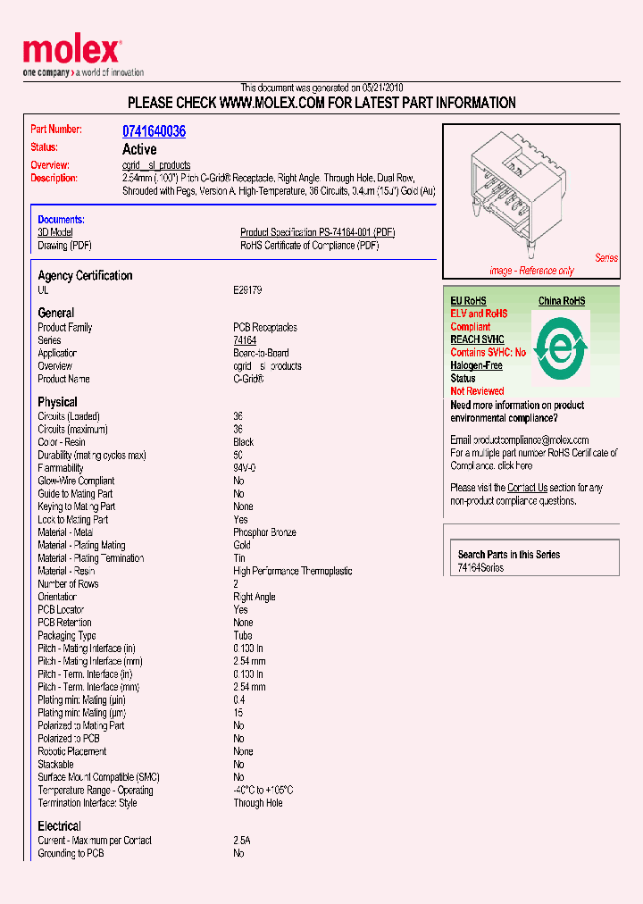 0741640036_4693283.PDF Datasheet