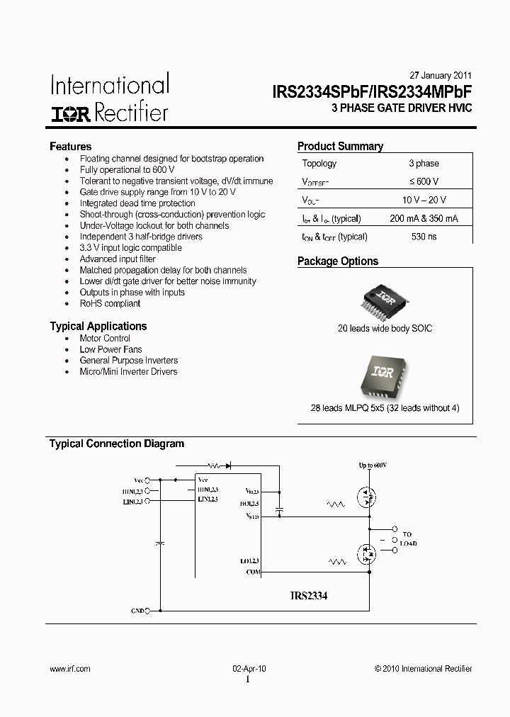 IRS2334MPBF_4713630.PDF Datasheet