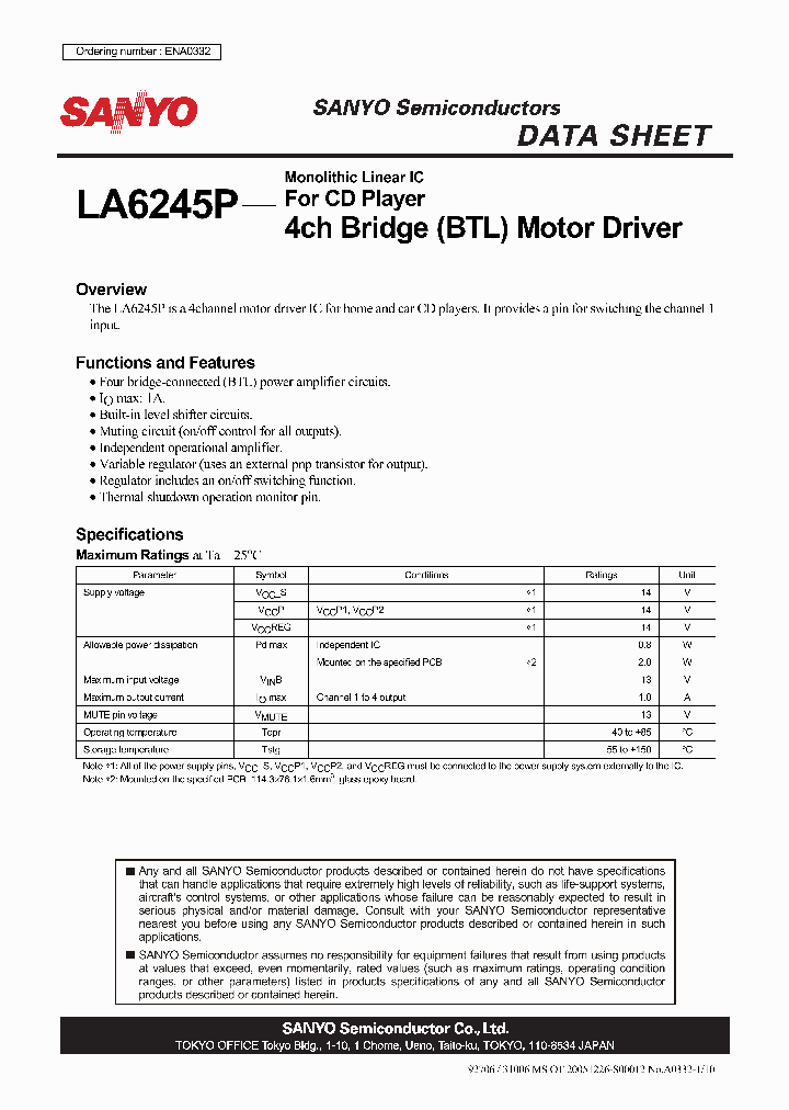 LA6245P_4722570.PDF Datasheet