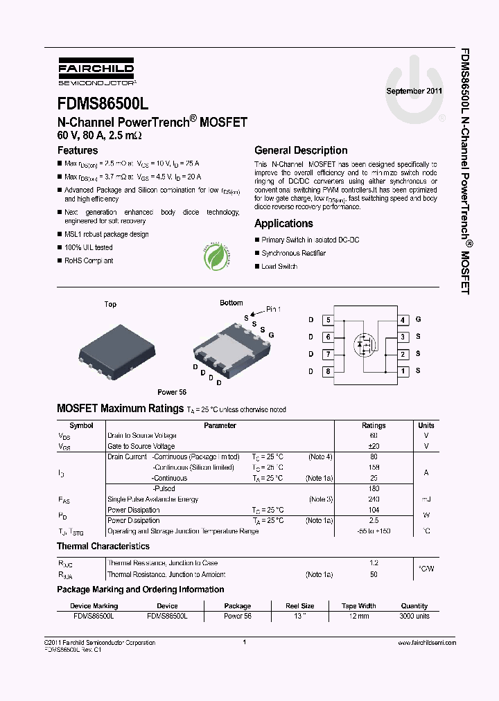 FDMS86500L_4732029.PDF Datasheet