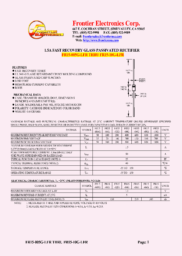 FR15-005G-LFR_4732489.PDF Datasheet