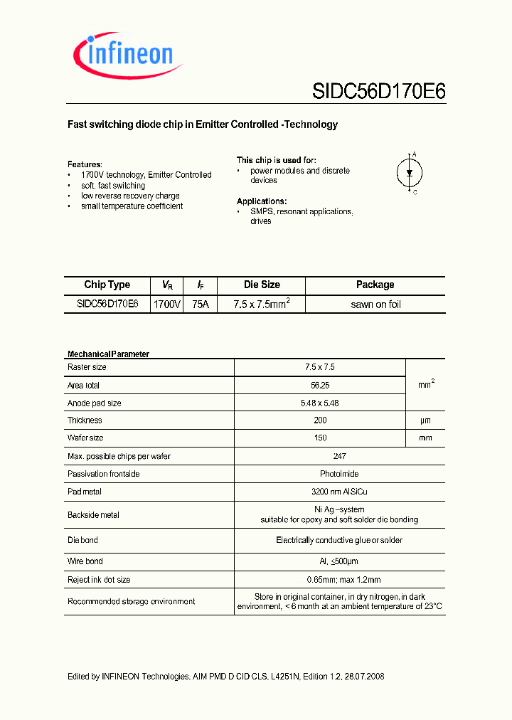 SIDC56D170E6_4749145.PDF Datasheet