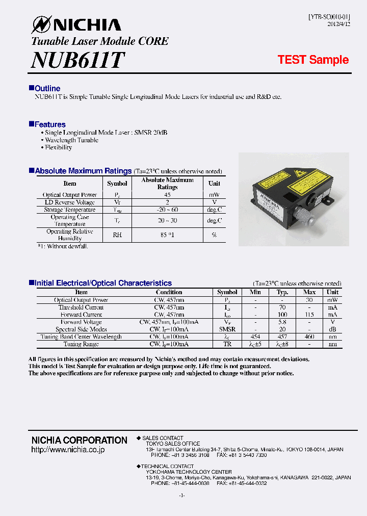 NUB611T_4768992.PDF Datasheet