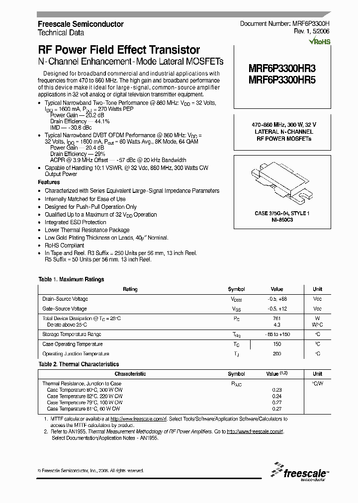 MRF6P3300HR306_4775080.PDF Datasheet