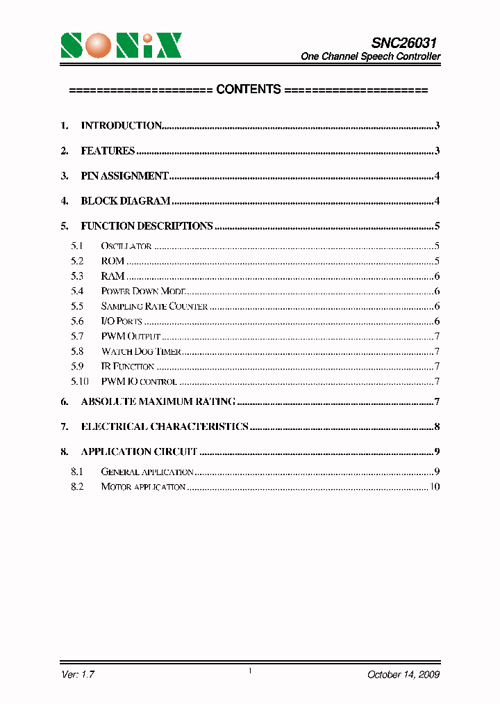 SNC26031_4780200.PDF Datasheet