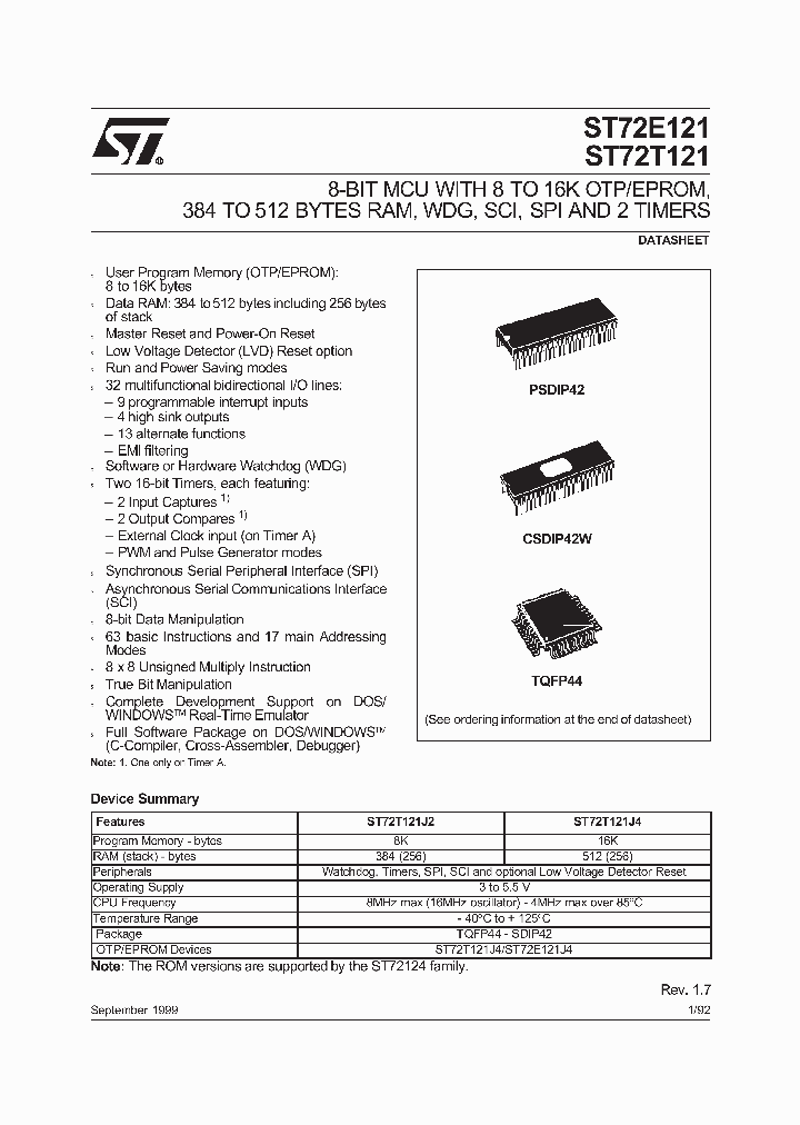 ST72T121_4783909.PDF Datasheet