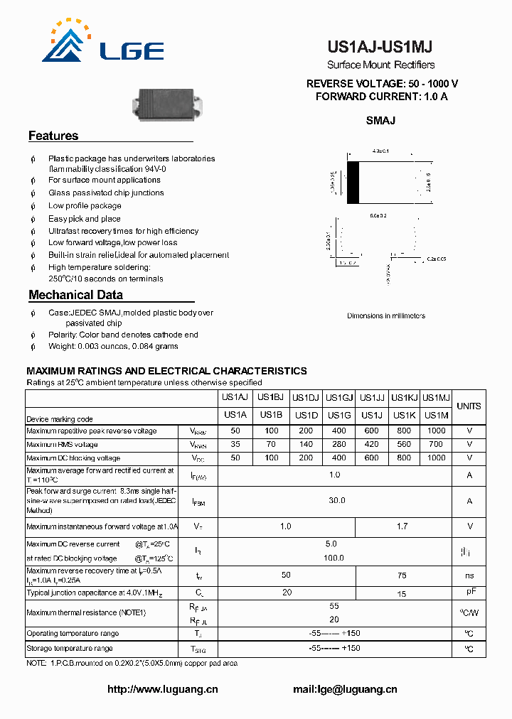 US1AJ_4785114.PDF Datasheet