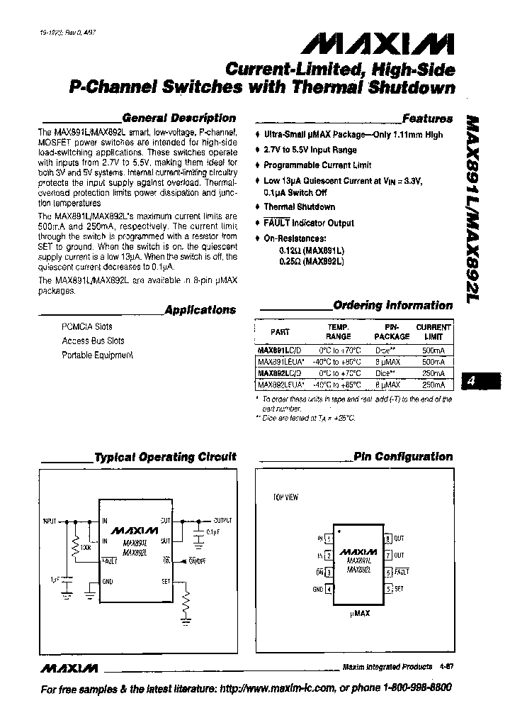 MAX891LEUAT_4790260.PDF Datasheet