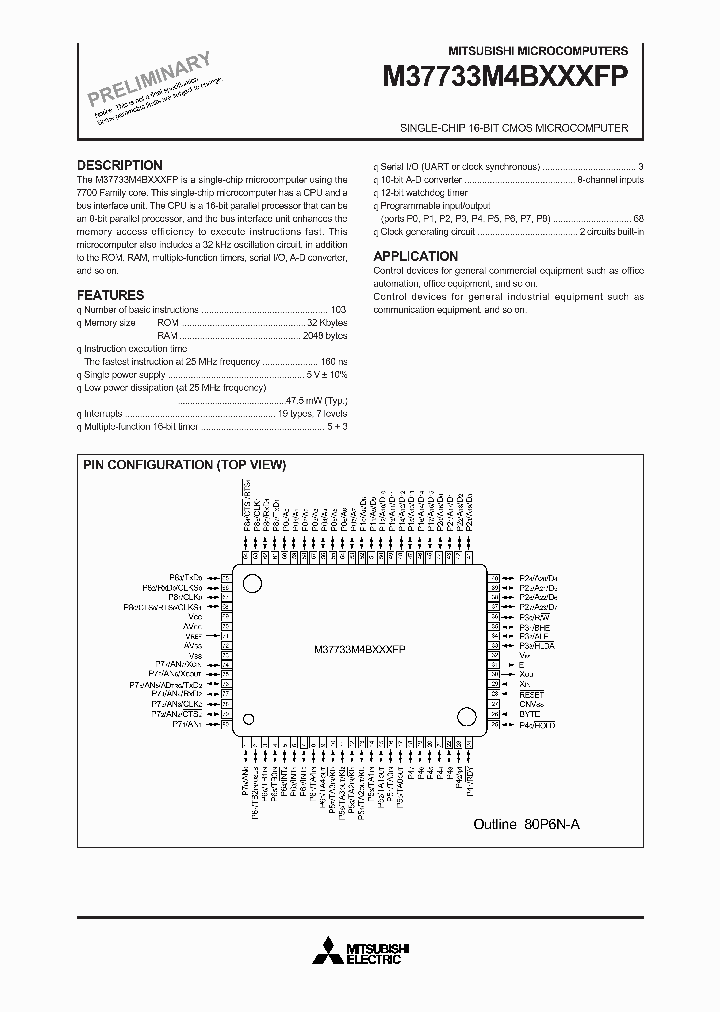 M37733M4BXXXFP_4794404.PDF Datasheet