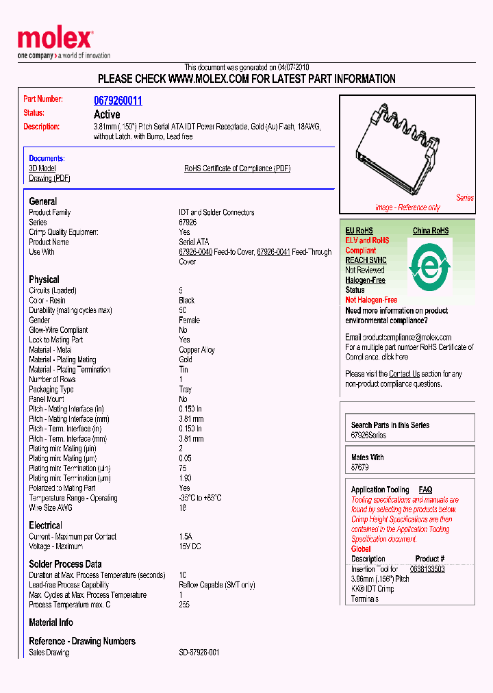 67926-0011_4802915.PDF Datasheet