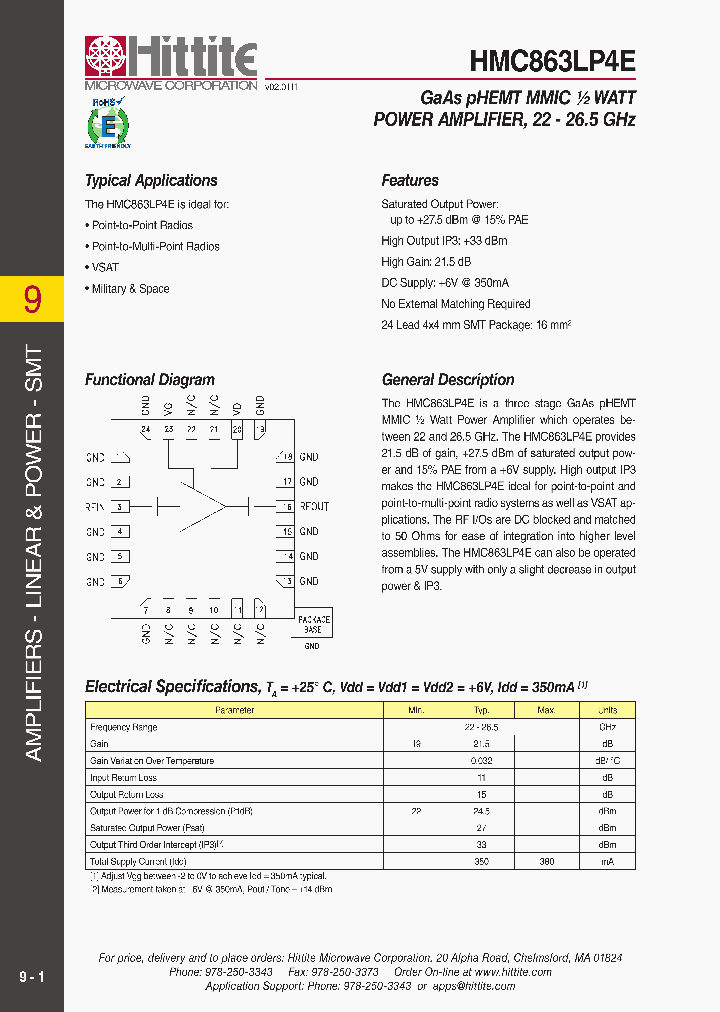 HMC863LP4E11_4816516.PDF Datasheet