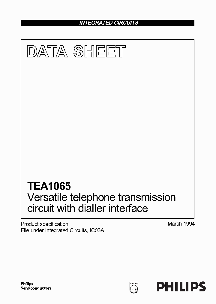 TEA1065_4823734.PDF Datasheet